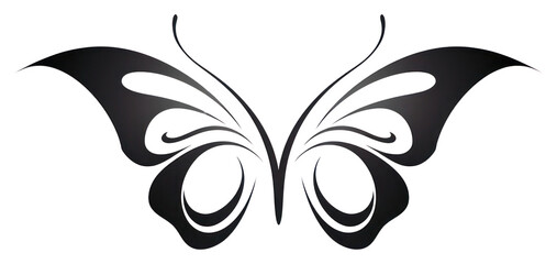 PNG Butterfly animal white logo.