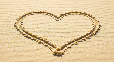 Sun-Kissed Sands, Heart's Embrace AI Generated