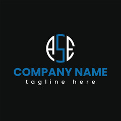 ASE logo graphic design  illustrator