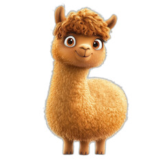 There Is A Cartoon Llama With A Very Big Smile On Its Face
