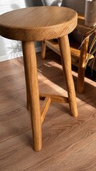 wooden table and chairs