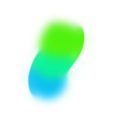 Abstract Gradient Light Design with Blue and Green Shades on transparent background Png