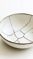 Porcelain surface showcasing fine cracks and subtle glow, perfect for texture and detail-focused projects.