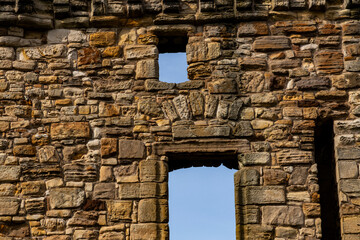 The ruins of St Andrews Cathedral overlook the sea, surrounded by ancient tombs and old stone walls. A peaceful, sacred place filled with religious history and timeless beauty. Endless architecture.