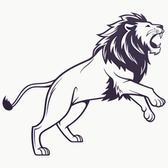  lion-running-vector