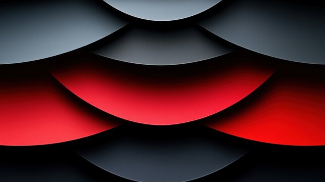 Abstract Red and Gray Overlapping Circles: A Modern Design