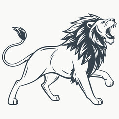  lion-running-vector