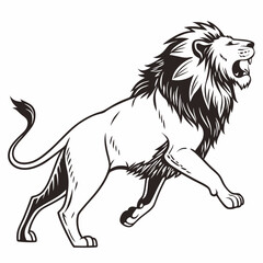  lion-running-vector