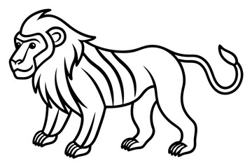 Mandrill Monoline Vector