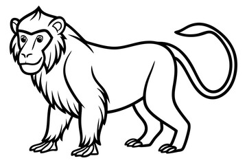 Mandrill Monoline Vector