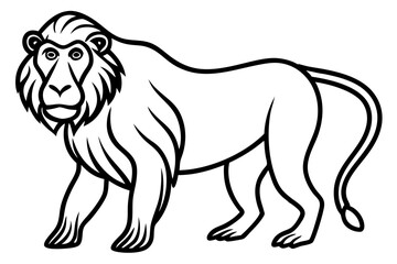 Mandrill Monoline Vector