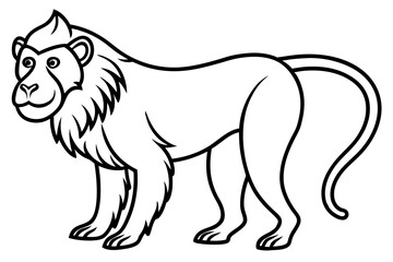 Mandrill Monoline Vector