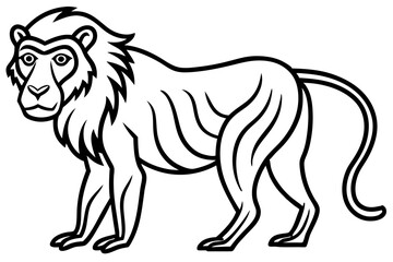 Mandrill Monoline Vector