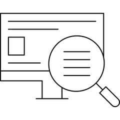 SEO Monitoring icon single vector illustration