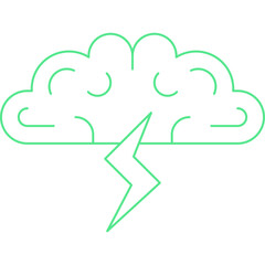 Brainstorming icon single vector illustration