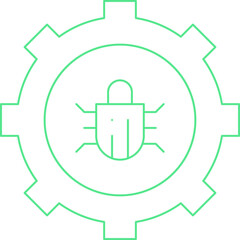 Bug Fixing icon single vector illustration