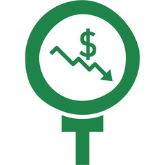 Capital, economy, gain icon