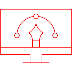 We Design Service icon single vector illustration