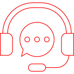 Customer Support icon single vector illustration