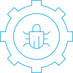 Bug Fixing icon single vector illustration