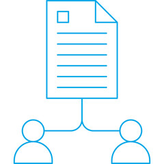 File Sharing icon single vector illustration