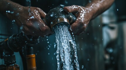 Plumber repairing a leaking pipe. Featuring troubleshooting and effective repair methods