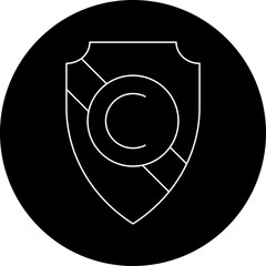 Authorship icon single vector illustration