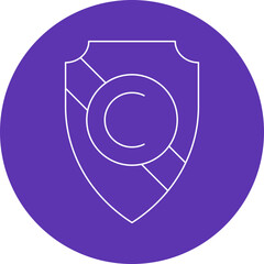 Authorship icon single vector illustration