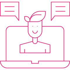 SEO Consulting icon single vector illustration