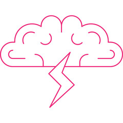 Brainstorming icon single vector illustration
