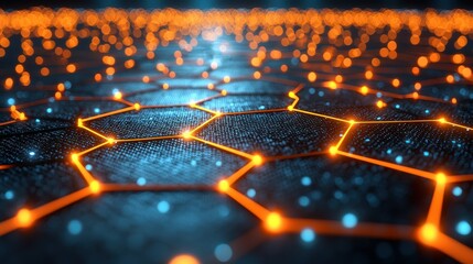 Abstract Hexagonal Network: A Digital Visualization of Interconnectivity
