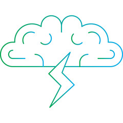 Brainstorming icon single vector illustration