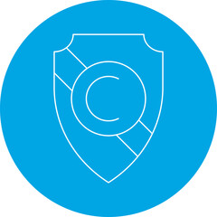 Authorship icon single vector illustration