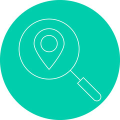 Local Search icon single vector illustration
