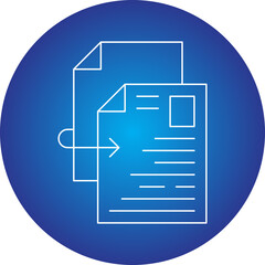 Duplicate Content icon single vector illustration