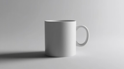 Obraz premium White Mug with Shadow