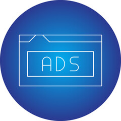 Video Marketing icon single vector illustration