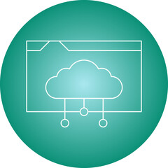 Web Hosting icon single vector illustration