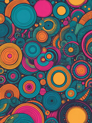 Colorful Abstract Doodle Illustration