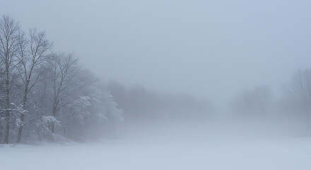 Fototapeta premium Winter's Silent Embrace AI Generated