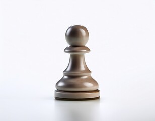minimalist chess piece pawn isolated on white background