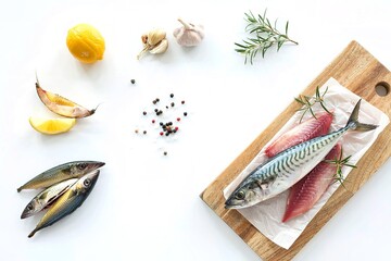 Fillet of Spanish Mackerel Slide on chopping block