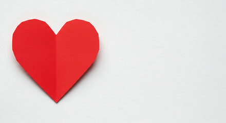 Obraz premium Crimson Fold: A Gentle Heart AI Generated
