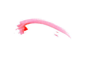 red watercolor swife smear isolated on white or transparent png