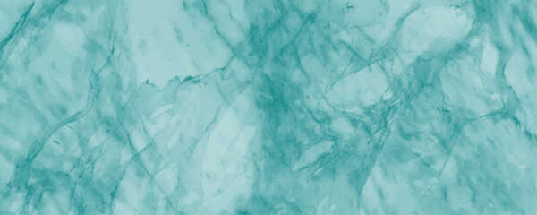 Obraz premium Brush stroke painted aqua blue onyx marble texture watercolor splash stroke grunge backdrop background, bright multicolor hand drawn illustration mint marble. Soft mint stone concrete grunge wall art.