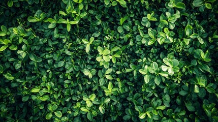 Obraz premium Lush Green Foliage: A Textured Tapestry of Emerald Leaves