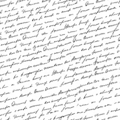 seamless pattern with handwritten text