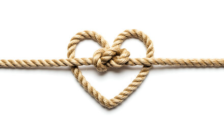 Woven Heart's Knot AI Generated