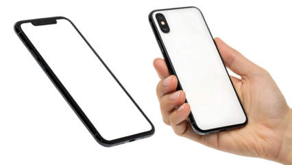 hand holding smart phone