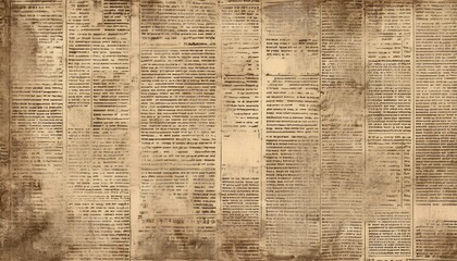 Obraz premium newspaper paper grunge vintage old aged texture background generative ai